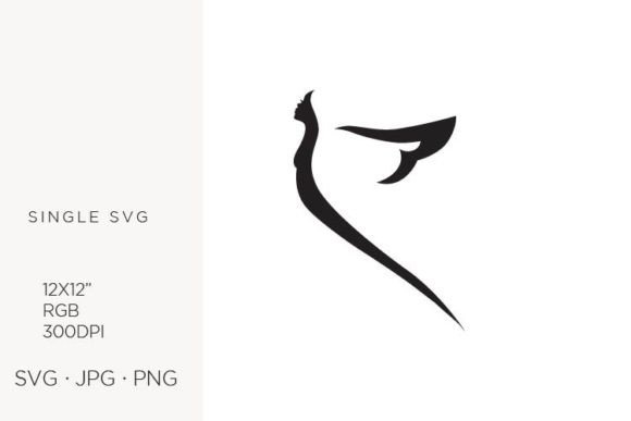 Abstract Woman with Wings: Vector Art Guide