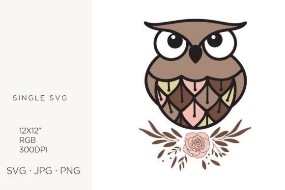 Cute Little Owl on a Floral Branch: Elevating Design with Versatile Vector Artwork