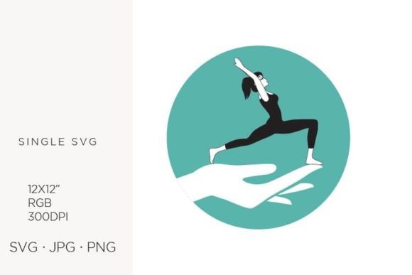 Hand Holding Yoga Woman: A Versatile Digital Asset for Modern Creators