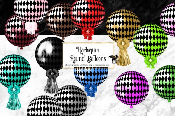 Harlequin Balloon Clipart Guide