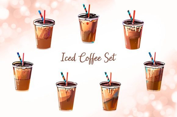 Iced Coffee Set: Elevating Visual Storytelling for Cafés and Creators