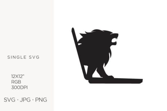 Integrating the Lion Comes out from Laptop Screen Graphic into Professional Design Workflows