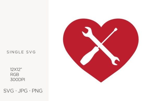 Integrating the Screwdriver and Wench Inside Red Heart SVG into Your Creative Workflow