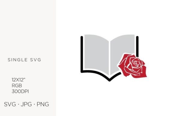 Open Book and Rose Flower: A Practical Guide to Using High-Resolution Vector Graphics in Creative Projects