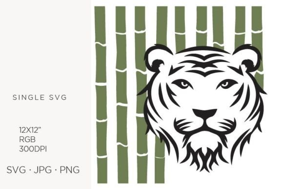 Tiger and Bamboo Leaves Vector Art Guide