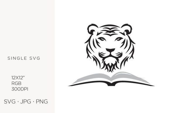 Tiger Book Vector Art for Creative Projects