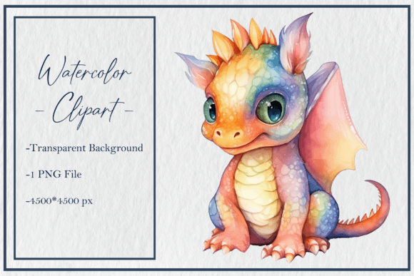 Unlocking Creative Potential with Watercolor Cute Dragon Clipart Png Sub 8
