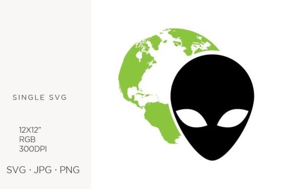Visualizing the Cosmic Connection: Leveraging Alien Head and Globe Graphics in Modern Design